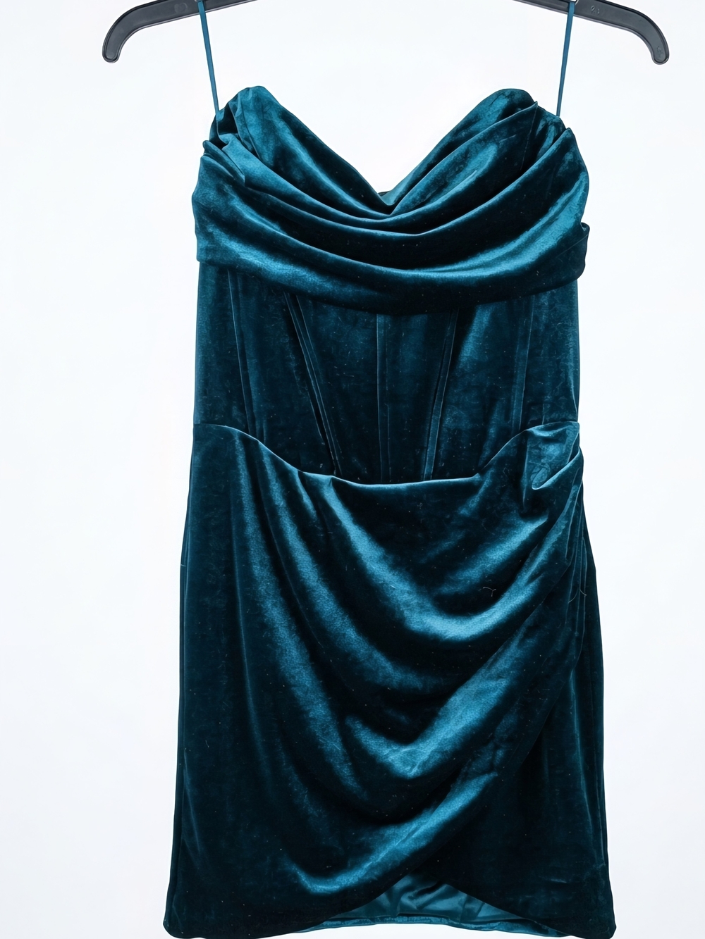NWT Bardot Claudette Strapless Velvet Mini Dress